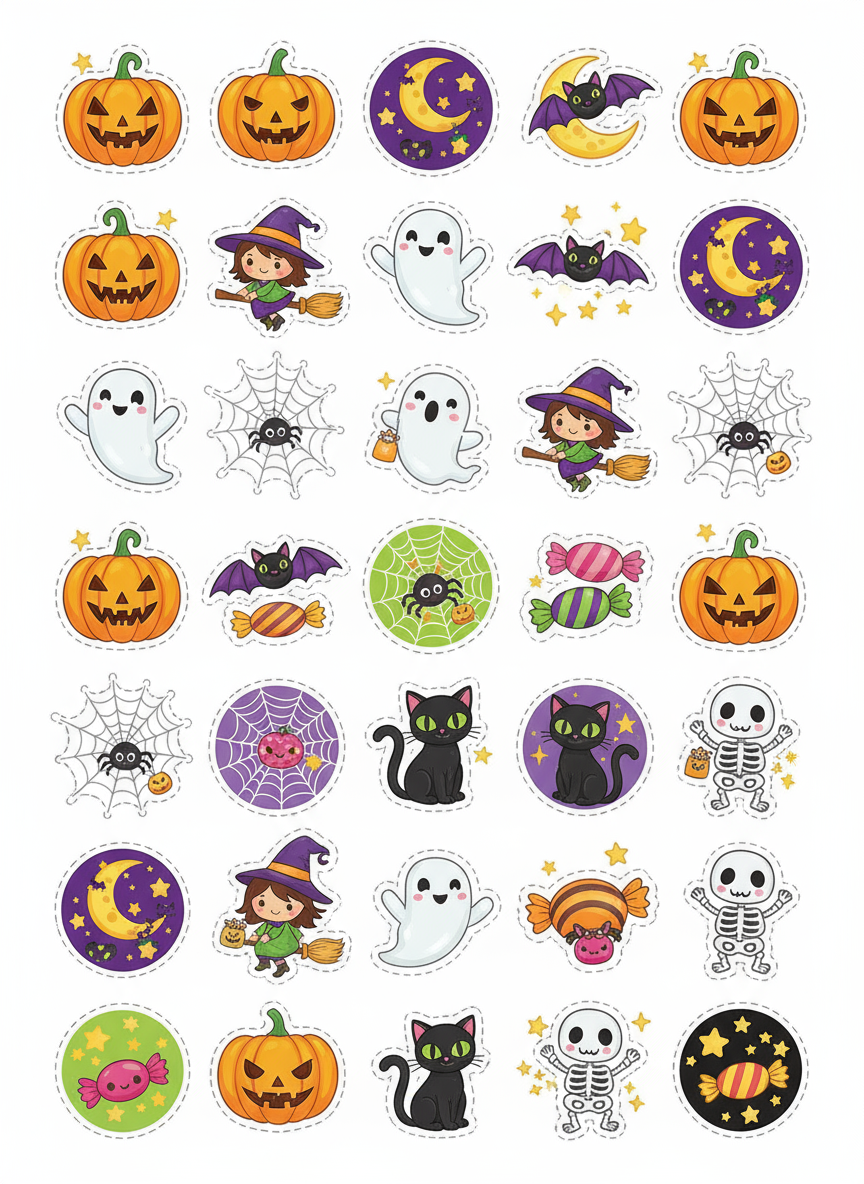 Essbares Tortenbild - Spooky Party Mix Halloween