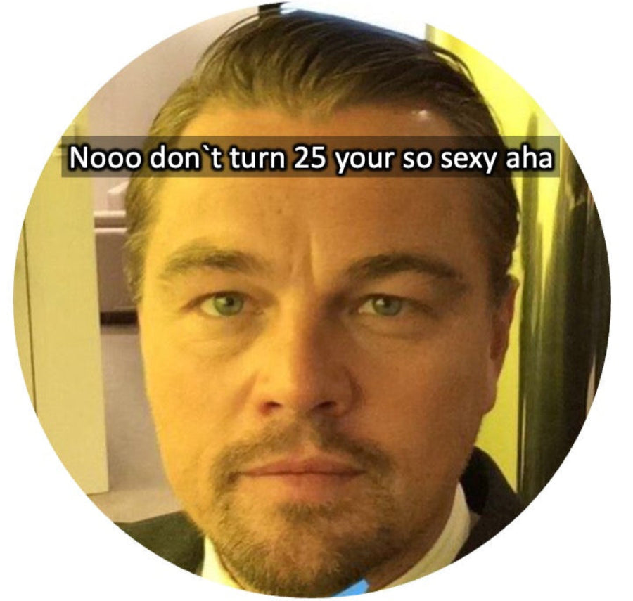 Essbares Tortenbild - Leo dont turn 25