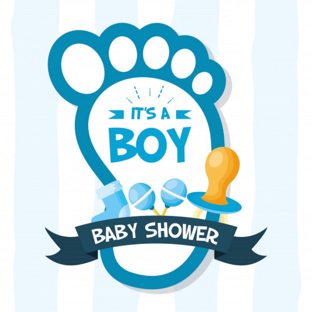 Essbares Tortenbild - Baby - Boy Baby Shower