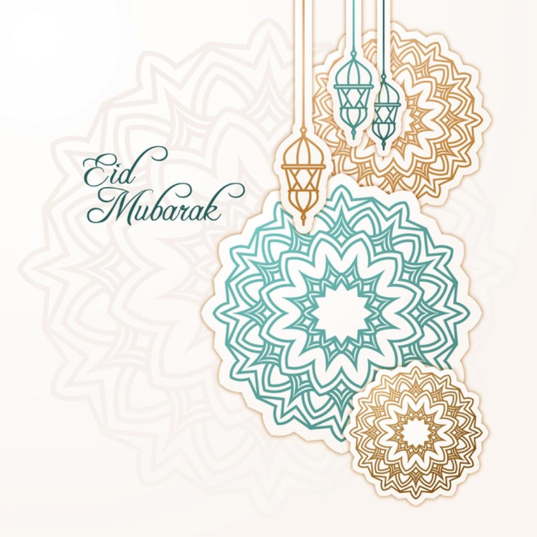 Essbares Tortenbild - Aktion - Eid Mubarak Mandala 13