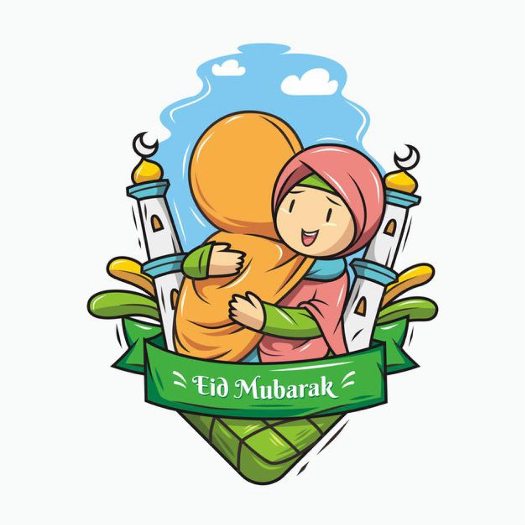 Essbares Tortenbild - Aktion - Eid Bayram Mubarak Freunde 27