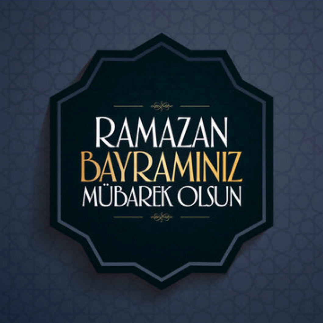 Essbares Tortenbild - Aktion - Eid Bayram Mubarak Türkisch 35